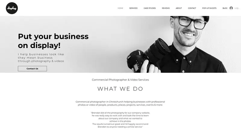 Homepage of display.net.nz